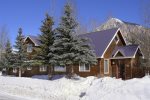 Parkside Retreat during a snowy Crested Butte winter